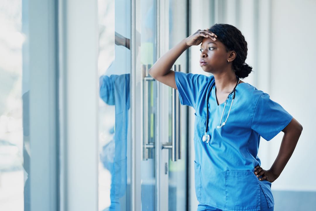 Exhausted doctor Exhausted doctor